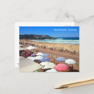 Bondi Beach, Australia y tarjeta postal de vacacio