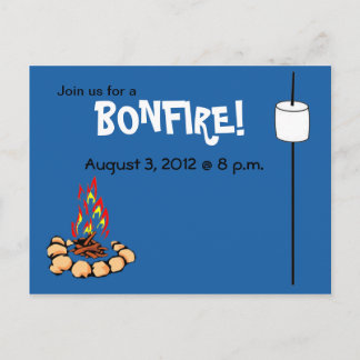 BONFIRE & marismas invitaciones
