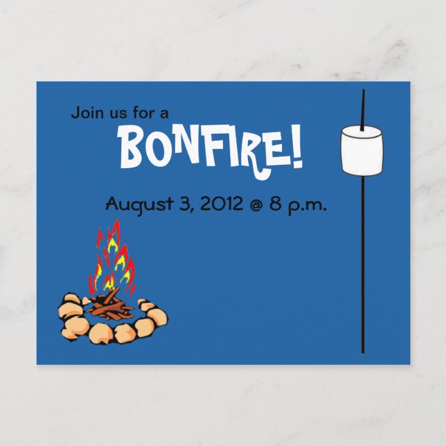 BONFIRE & marismas invitaciones (Anverso)
