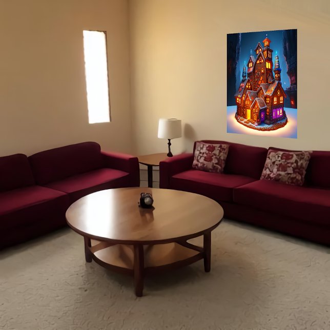 Bonita aldea de Gingerbread | Arte IA (Subido por el creador)