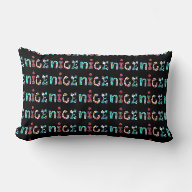 Bonita almohada lumbar (Anverso)