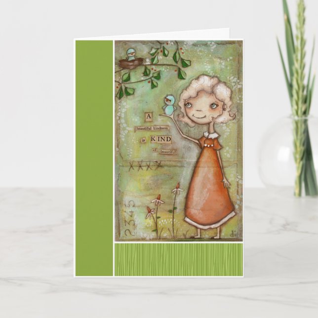 Bonita amabilidad - Tarjeta de agradecimiento (Anverso)