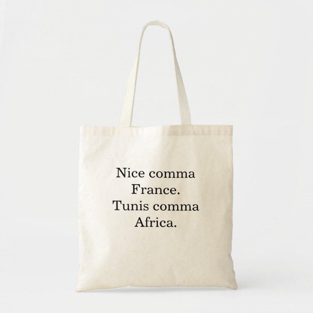 Bonita bolsa de tote de Túnez (Frente)