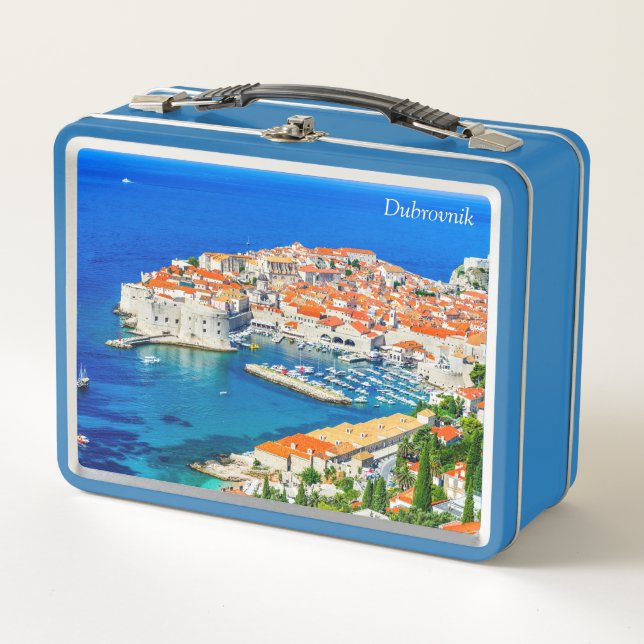 Bonita caja azul Dubrovnik (Anverso)