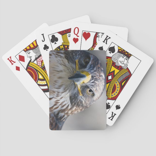 Bonita cubierta de águilas para jugar cartas (Reverso)