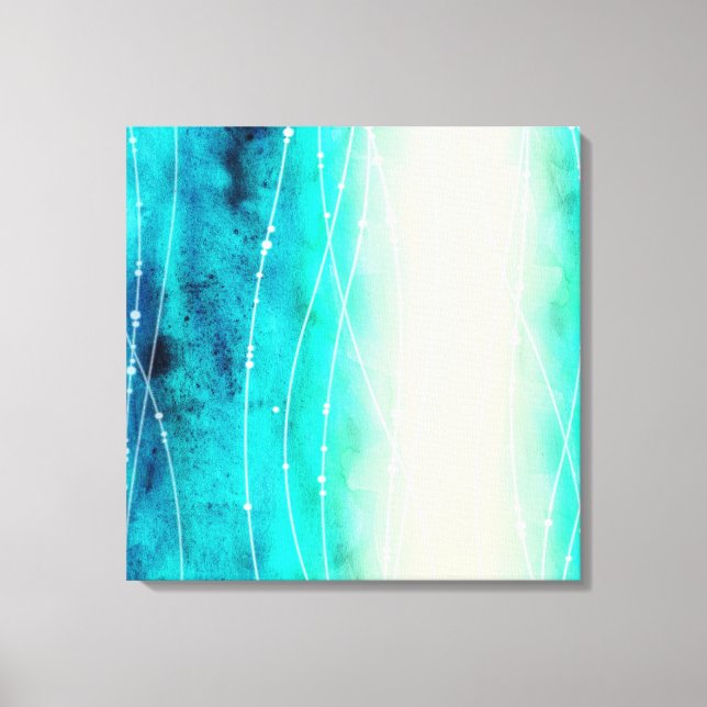 Bonita estampado de lienzos pintados de azul (Anverso)