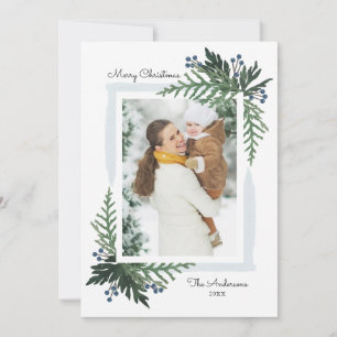 Bonita festividad - tarjeta de foto de Navidad