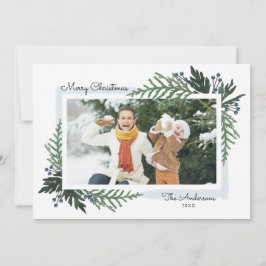 Bonita festividad - Tarjeta fotográfica de Navidad