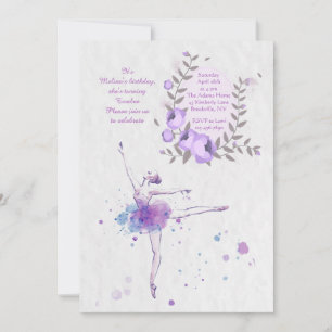 Bonita invitación a Ballerina