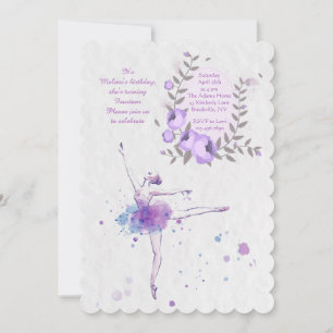 Bonita invitación a Ballerina