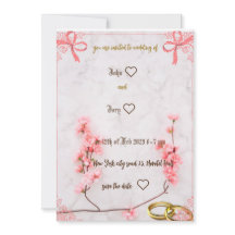 bonita invitación de boda 