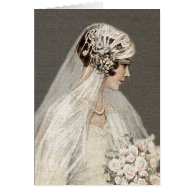 Bonita novia vintage, gris (Frente)