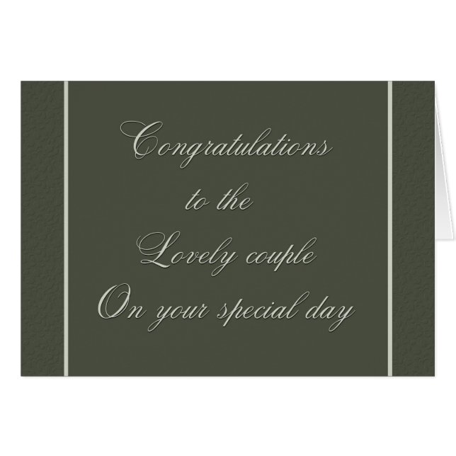 Bonita pareja Boda (Anverso (Horizontal))