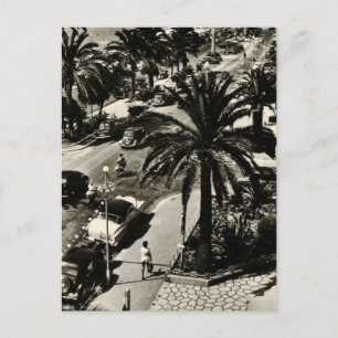 Bonita playa réplica postal 1950