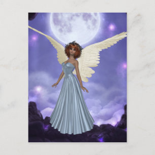 Bonita postal azul Angel
