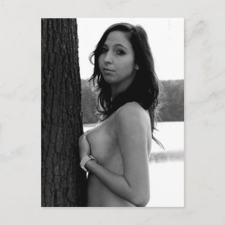 Bonita postal de fotografía de B&W al aire libre