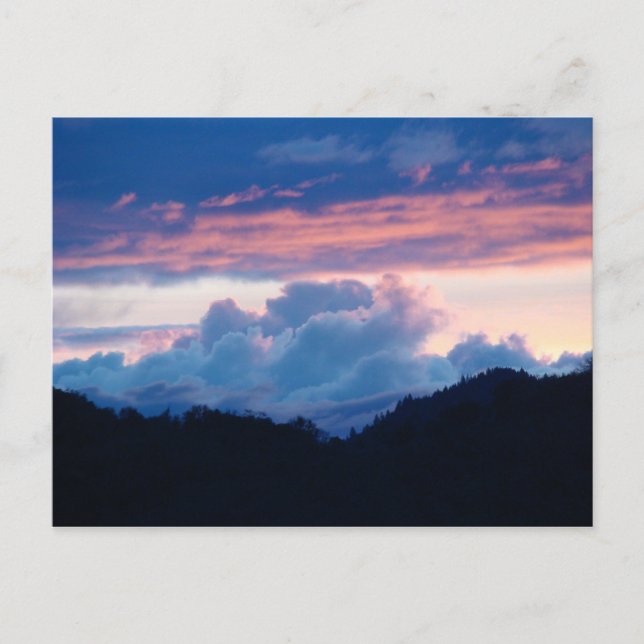 Bonita postal de puesta de sol (Anverso)