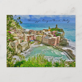 Bonita postal de Vernazza, Italia