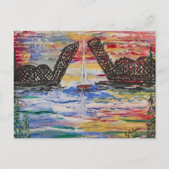 Bonita postal del condado de Door (Anverso)