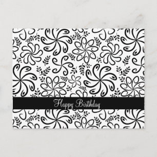 Bonita postal en blanco y negro