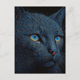 Bonita postal para gatos