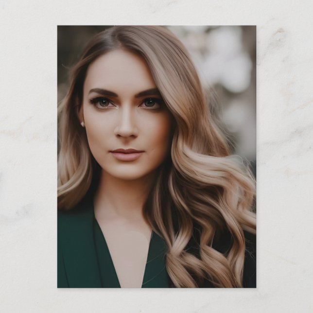 Bonita postal rubia (Anverso)