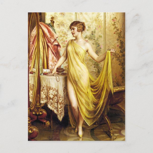 Bonita postal vintage de Vanitas (Anverso)