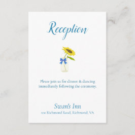 Bonita recepción de girasoles