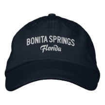 Bonita Springs Florida Embroidered Gorra