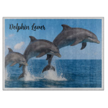 Bonita tabla de corte personalizada de Dolphin Lov