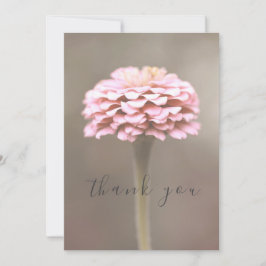 Bonita tarjeta de agradecimiento para flor rosa si