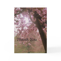 Bonita tarjeta de agradecimiento por florecimiento