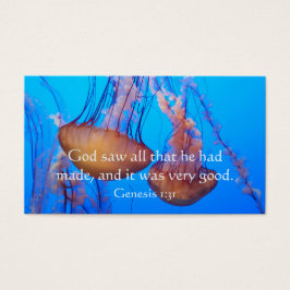 Bonita tarjeta de billetera Jellyfish Verse