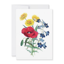 Bonita tarjeta de Bouquet de Flor Silvestre