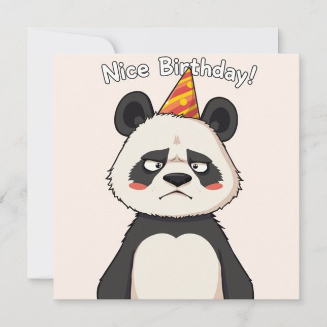 Bonita tarjeta de cumpleaños - Panda Edition (Anverso)