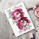Bonita tarjeta de cumpleaños para las orquídeas de (Subido por el creador)