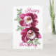 Bonita tarjeta de cumpleaños para las orquídeas de (Anverso)