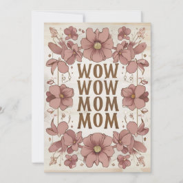 Bonita tarjeta de Día de la Madre Pastel