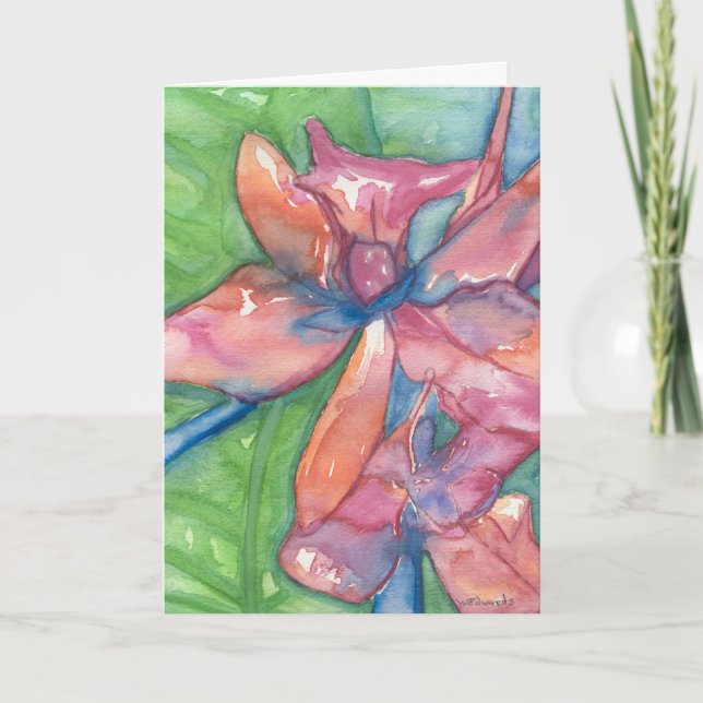 Bonita tarjeta de felicitación (Anverso)