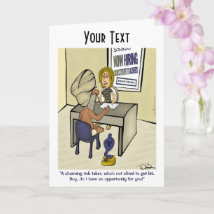 Bonita tarjeta de felicitación doblada