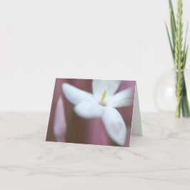 Bonita tarjeta de felicitación plegada de flores