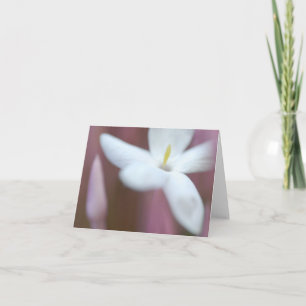 Bonita tarjeta de felicitación plegada de flores