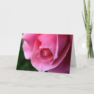 Bonita tarjeta de felicitación rosa