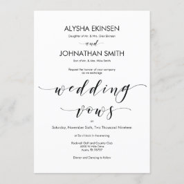 Bonita tarjeta de invitación para matrimonio elega