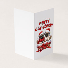 Bonita tarjeta de Navidades de perro