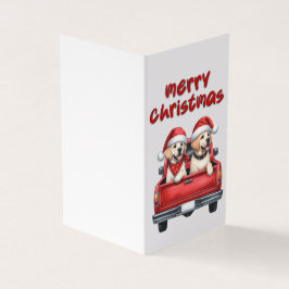 Bonita tarjeta de Navidades de perro