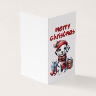 Bonita tarjeta de Navidades de perro