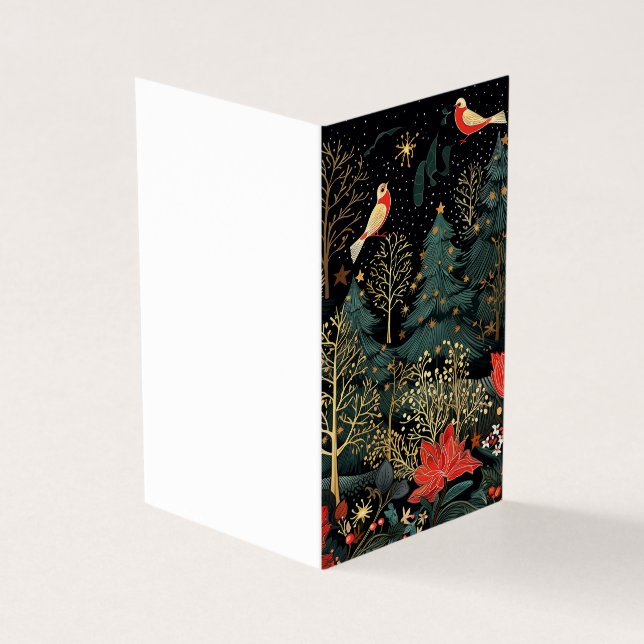 Bonita tarjeta de Navidades retro (Exterior)