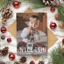 Bonita tarjeta de Navidades traviesos o divertidos