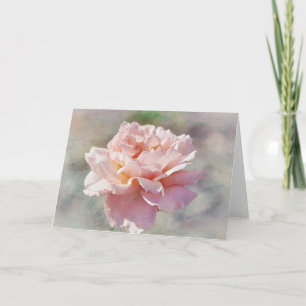 Bonita tarjeta de notas de arte rosa rosa rosa par
